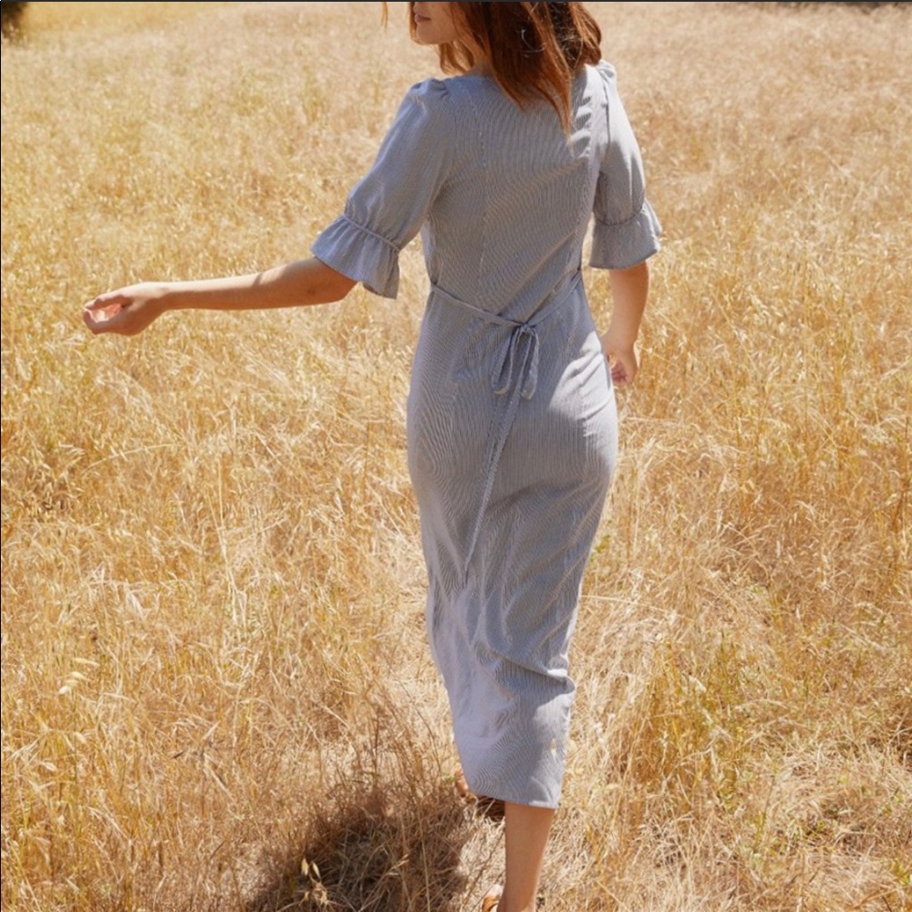 ISO Christy Dawn Lennon Dress in Raven Stripe, XS